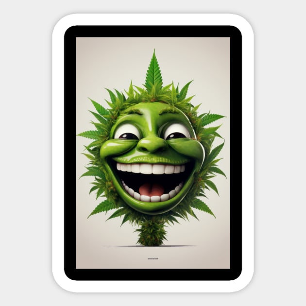 Weed Emoticon Sticker by TheMadSwede